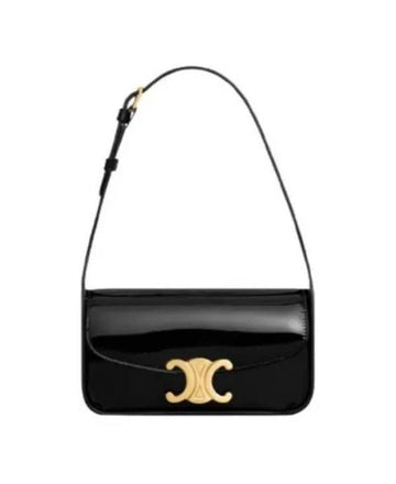 CELINE Schultertasche aus lackiertem Kalbsleder 118313FZI 38NO 152203233