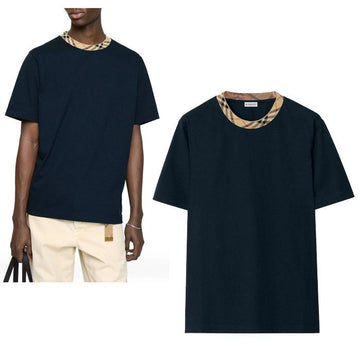 BURBERRY Überprüfung der Kurzarm-T-Shirt mit Karos und Besatz 156594377