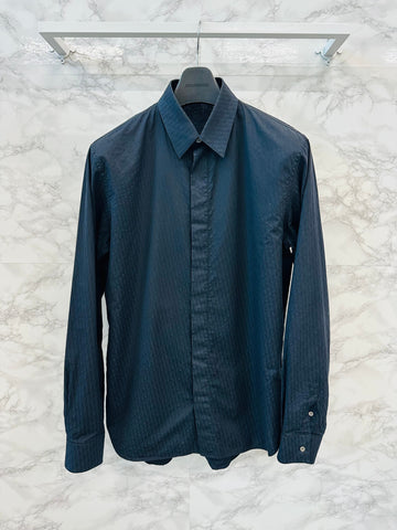 Dior Oblique Jacquard Shirt Black 40 156598290