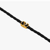 Valentino Gavroche V Logo Braided Leather Necklace 144731736 [P]