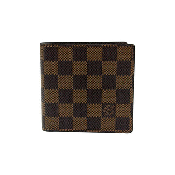 LOUIS VUITTON N61675 Damier Ébene Canvas Marco Wallet 156617870