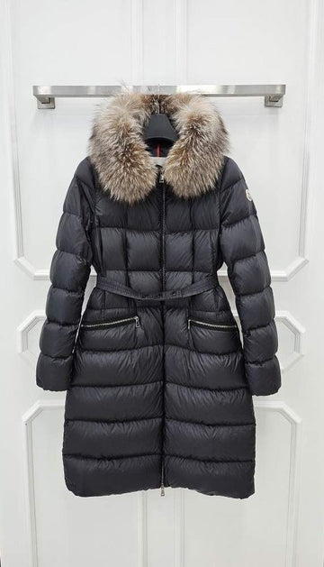 Moncler Boeidic Fox Fur Long Down Jacket Size 4 156580735