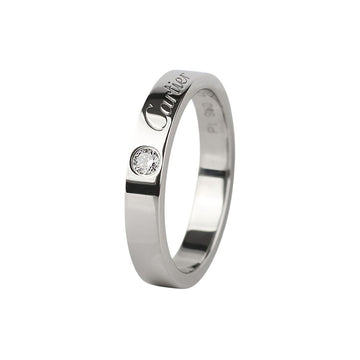 CARTIER Platinring mit 1P Diamant C de Hochzeitsring 48 (Zertifikat des Kaufhauses) 37070-1 156619489