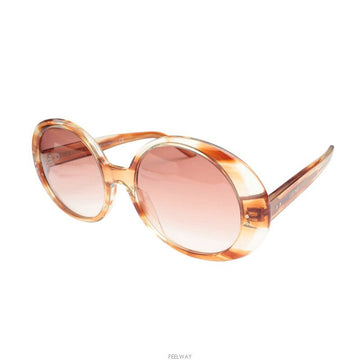 CELINE Braune ovale Rahmen-Sonnenbrille 156620075