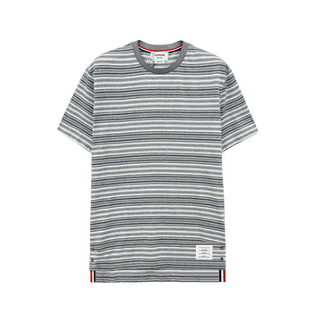 Thom Browne Men's Midweight Stripe Short Sleeve T-Shirt MJS212A 982 156621043