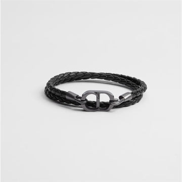 Dior Braid Leather Double Bracelet 156621078 [P]