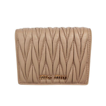 MIU MIU Rosenbeige Matelassé Geldbeutel 156621664