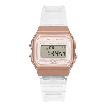 CASIO digitaler quadratischer Vintage Retro transparenter Unisex-Uhren 156543705 [P]