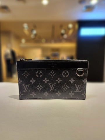 LOUIS VUITTON Eclipse Monogram Discovery Pouch PM Clutch Bag M44323 156642238