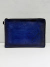 Berluti Scrito GM Steel Blue Pouch Clutch 156642505 [P]