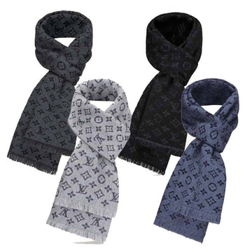 Louis Vuitton Monogram Classic Scarf Black Muffler M70520 156644966