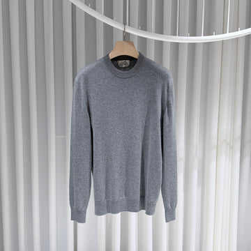 Hermes Cashmere Knit Sweater Gray L 156655848