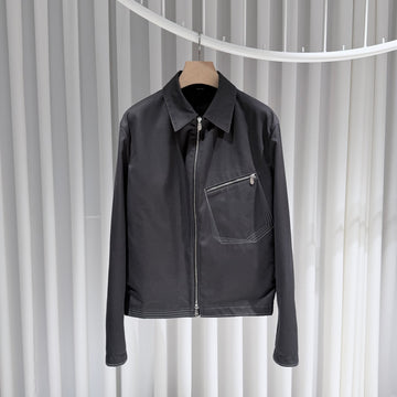 Hermes Pocket Cotton Nylon Bomber Jacket (Size 50) 156656470
