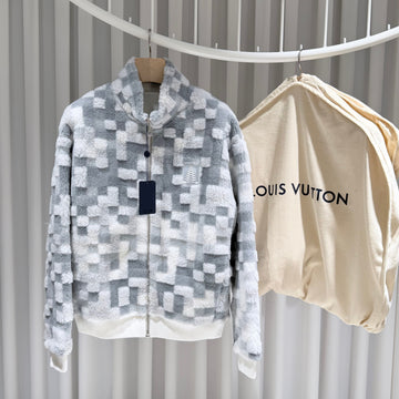 Louis Vuitton Damier Fleece Bomber Jacket Multi Camouflage (Size M) 156657832