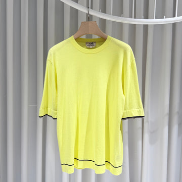 HERMES Baumwolle Rundhalsausschnitt Kurzarm-T-Shirt 156658423
