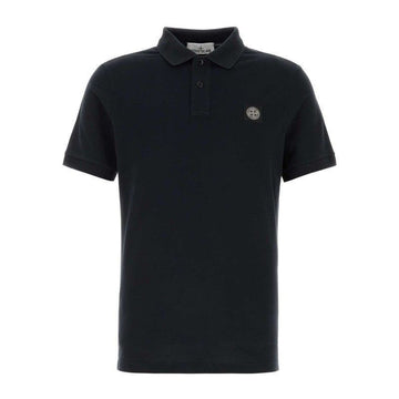 Stone Island Pique Polo Shirt Navy Blue 151629500