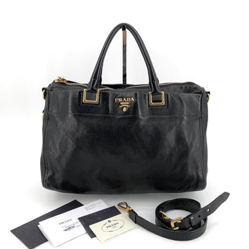 PRADA Känguru-Leder Tote Bag und Schultertasche BL0792 156667958