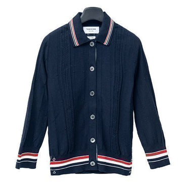 THOM BROWNE レディース トリミング ニット カーディガン 34134249