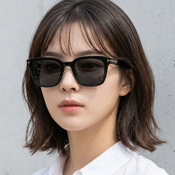 Tom Ford Sunglasses TF1163-K 01A Square Black Acetate Unisex Daily Fashion 156164420