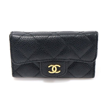 CHANEL CC-Logo Klassische Klapp 6 Schlüsselbund Schlüsselcase (19. Serie) 156672747