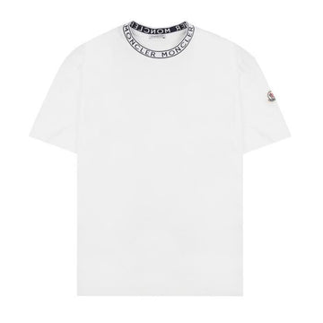 Moncler Cotton Short Sleeve T-Shirt with Trimming 8C00031 8390T 032 156202242