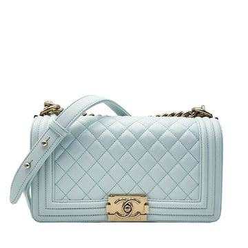 CHANEL Lammleder Boy Bag Medium Mint A67086 156681428