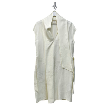HERMES Krem Seidentasche 100% Damenkleid H00300 156682450