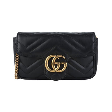 GUCCI 476433 GG Marmont Matelassé Super Mini Crossbody 37236-3 156682455