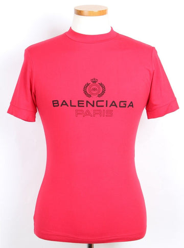 BALENCIAGA ロゴTシャツ レッド M(44 55) 156682516