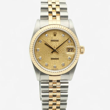 ROLEX デイトジャスト 31 ミディアム オリジナル ダイヤ コンピューターダイヤル レディース ユニセックス ウォッチ 2002年単品 156682700