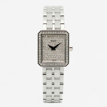 PIAGET Diamant Pavé Weißgold Damenuhr Klein Protokoll 42405 G0A22252 Vintage Einzelstück 156682727