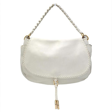SALVATORE FERRAGAMO Woven Handle Schultertasche 21D161 Weiß 156682859