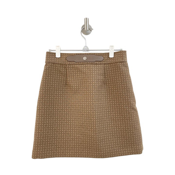 Hermes Mosaic Button Logo Mini Skirt H00301 156683413