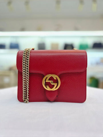 Gucci Interlocking Red Small Shoulder and Crossbody Bag 510304 156683611