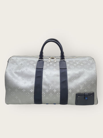 Louis Vuitton Monogram Metallic Bandoulière Keepall X Kim Jones 156683689