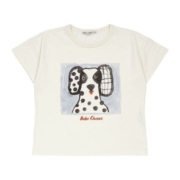 BOBO CHOSES 犬のプリントTシャツ 26SS ホワイト B126AC009 101 155923899