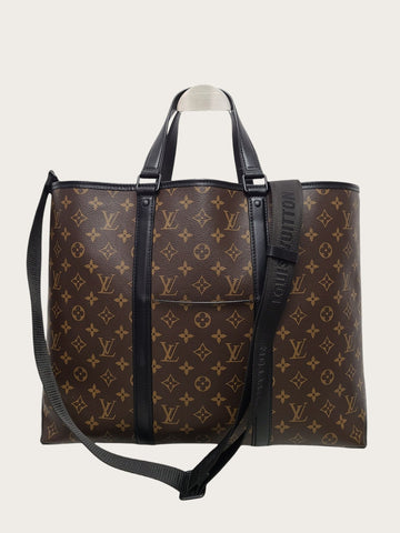 Louis Vuitton Monogram Macassar Weekend Tote Crossbody 156684284