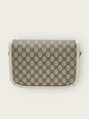 GUCCI ホワイト レザー GGシュプリーム 1955 ホースビット ショルダーバッグ 156684412 [P]