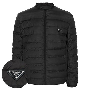 Prada Black Triangle Logo Goose Down Jacket 13IL F0002 148489659