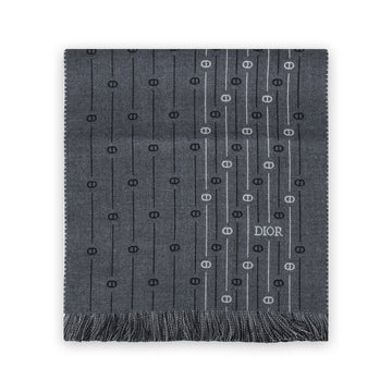 Dior Unisex CD Icon Stripe Wool Scarf (Charcoal) 51E0002A1006 C888 121645445