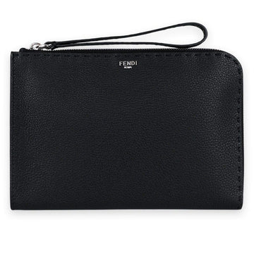 Fendi Men's Logo Lettering Leather Small Clutch Bag (Black) 7N0153 AP3B F0GXN 131224742