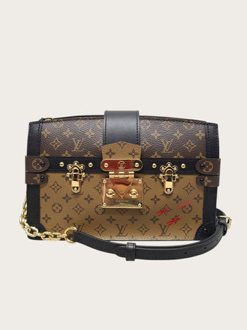 Louis Vuitton Monogram Petite Malle Trunk Clutch Shoulder Bag 156685318
