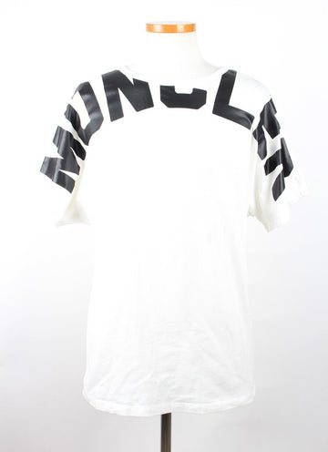 MONCLER Logo T-Shirt Weiß Kurzarm M(100) 156685340
