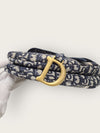 DIOR ブルーオブリークジャカード刺繍サドルバッグ＋ストラップ 156685348 [P]
