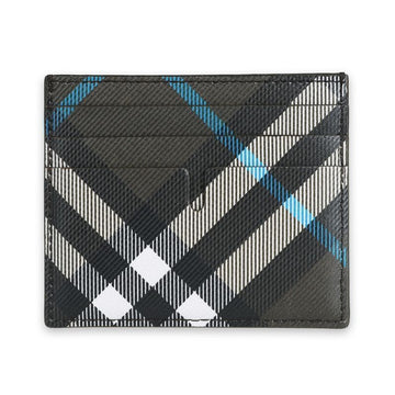 Burberry Men's Dark Check Card Wallet (Khaki) 8109486 135444280