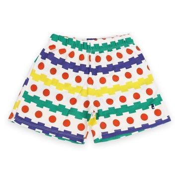 BOBO CHOSES キッズ ジオメトリック オールオーバー ワッフル ショートパンツ(マルチ) B125AC050 199 138610090