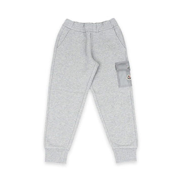 Moncler Kids Logo Pocket Jogger Pants (Gray) 8H00008 899PS 980 12,14A 144583630