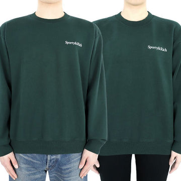 SPORTY & RICH Logo Sweatshirt für Herren und Damen (Forest Green) CRAW2311 FO15 71103779