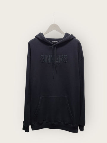 BALENCIAGA ブラックシナスロゴフーディ 156690292