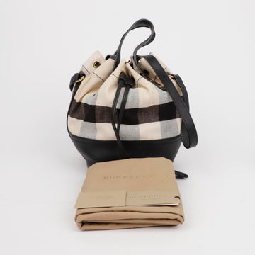 BURBERRY チェックバケットトートショルダーバッグ 4080245 155914435